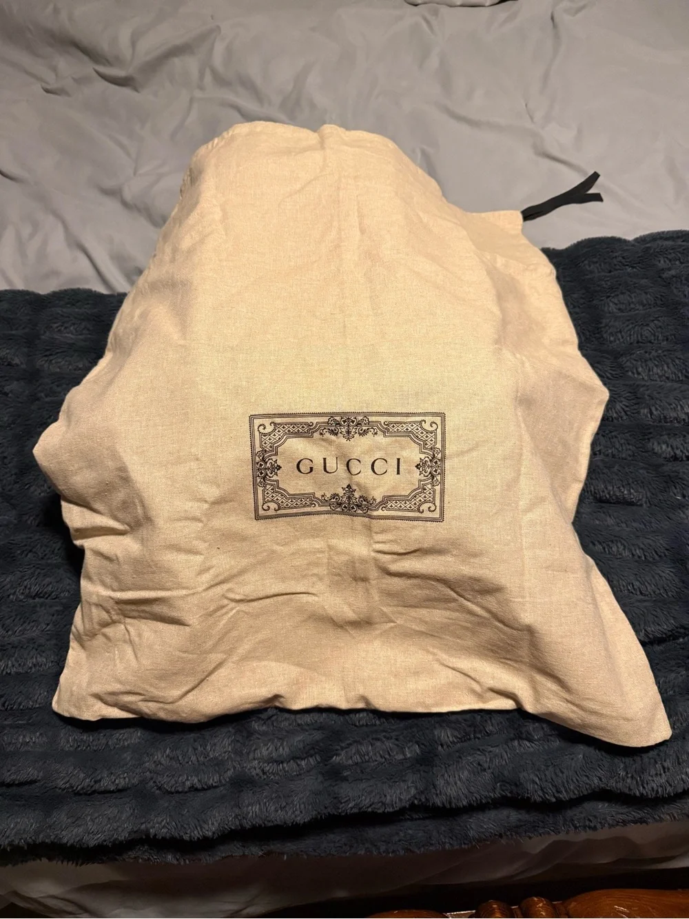 Gucci Black GG Canvas Backpack with Red and Blue Web Straps